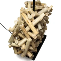 Suna Living Dekorative Tischleuchte Treibholz Stoffschirm Handarbeit< Moderne Lampen|Stofflampen