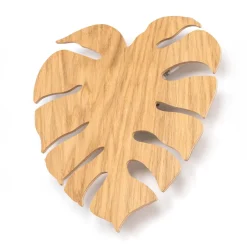 Wandleuchten|Flurlampen*TK Lighting Dekorative Wandlampe Holz Blatt indirektes Licht H: 40 3x G9