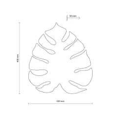 Wandleuchten|Flurlampen*TK Lighting Dekorative Wandlampe Holz Blatt indirektes Licht H: 40 3x G9