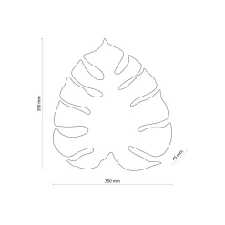 TK Lighting Dekorative Wandleuchte in Gold 39 cm hoch Blatt< Wandleuchten|Flurlampen
