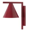 ALDEX Dekorative Wandleuchte Rot Metall Kegel E27 T:23 cm< Wandleuchten|Badezimmer Lampe