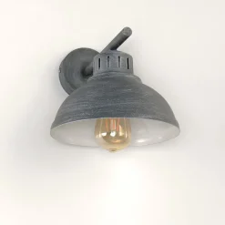 Wandleuchten|Küchenlampen*Luminex Dekorative Wandleuchte SVEN in Grau-Patina