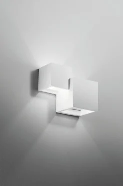 Eco-Light Dekorative Wandleuchte Up Down Gips Weiß G9 B:20 cm< Wohnzimmerlampen|Flurlampen