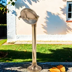 Rustikale Lampen|Metall Lampen*Lido Dekorative Wegeleuchte KARPAHTOS Garten Messing