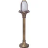 Rustikale Lampen|Messinglampen*Lido Dekorative Wegeleuchte Messing H:62cm Maritim IP54