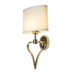 Elstead Design Badlampe in Gold LED Herz Form IP44 HATIR< Led Lampen|Wandleuchten