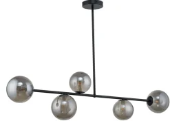 Deckenleuchten|Kugellampen*Sigma Design Deckenlampe Glas Grau Metall Schwarz G9 blendarm