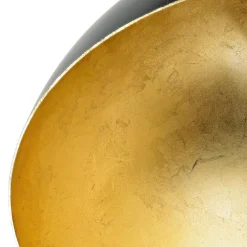 Masterlight Design Deckenlampe Grau Metall Gold Ø30cm LARINO< Deckenleuchten|Bürolampen