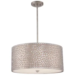 Deckenleuchten|Vintage Lampen*Elstead Design Deckenleuchte rund in Silber verstellbar