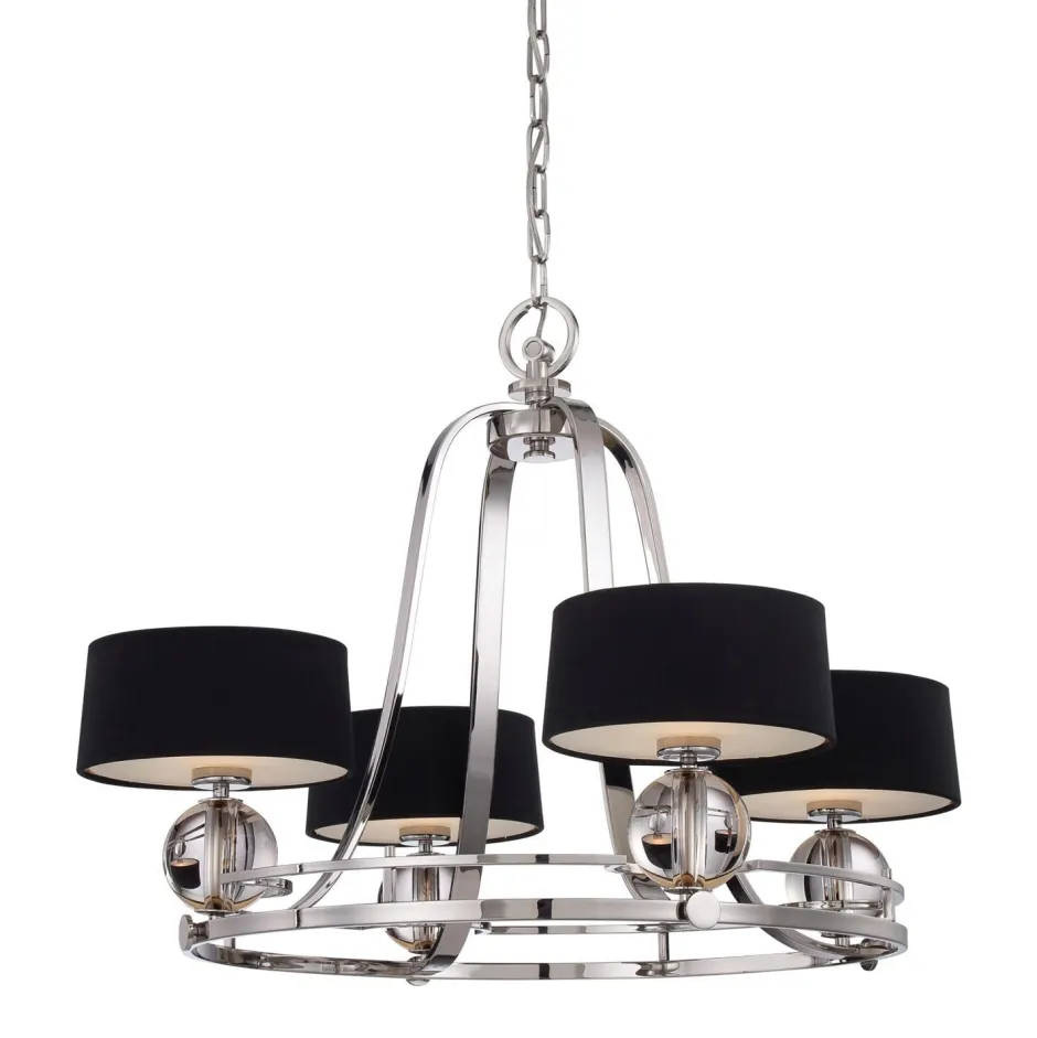 Hängelampen|Esszimmer Lampen*Elstead Design Kronleuchter mit Schirm Ø77,5cm Esszimmer