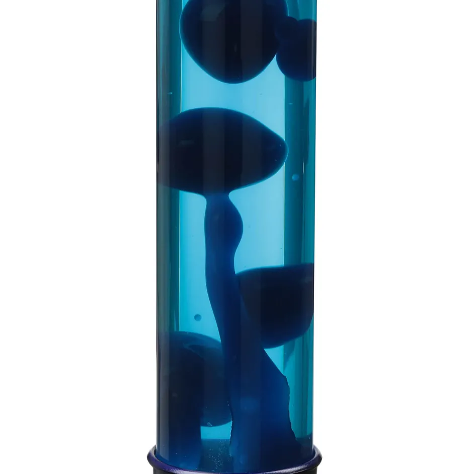 Retro Lampen|Lavalampen*Easylight Design Lavalampe XXL Blau Hellblau rund 76cm ALAN