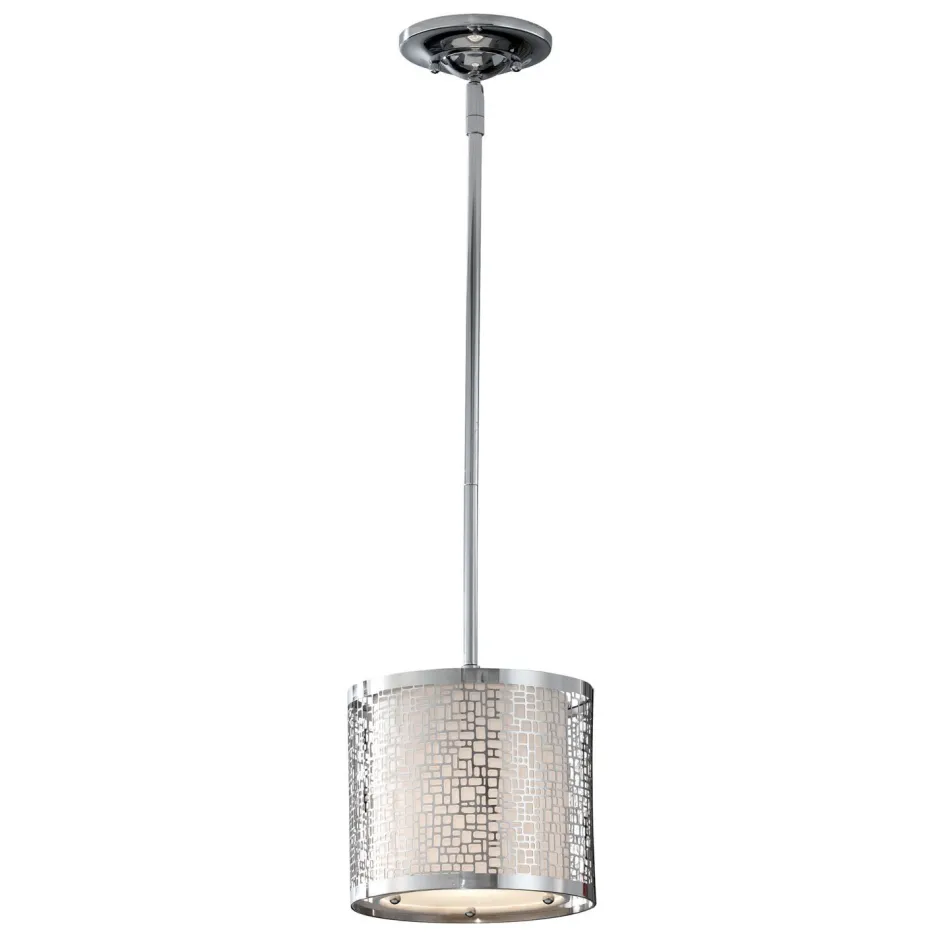 Elstead Design Pendelleuchte VEINE Chrom Ø20cm verstellbar< Hängelampen|Moderne Lampen