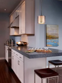 Elstead Design Pendelleuchte VEINE Chrom Ø20cm verstellbar< Hängelampen|Moderne Lampen