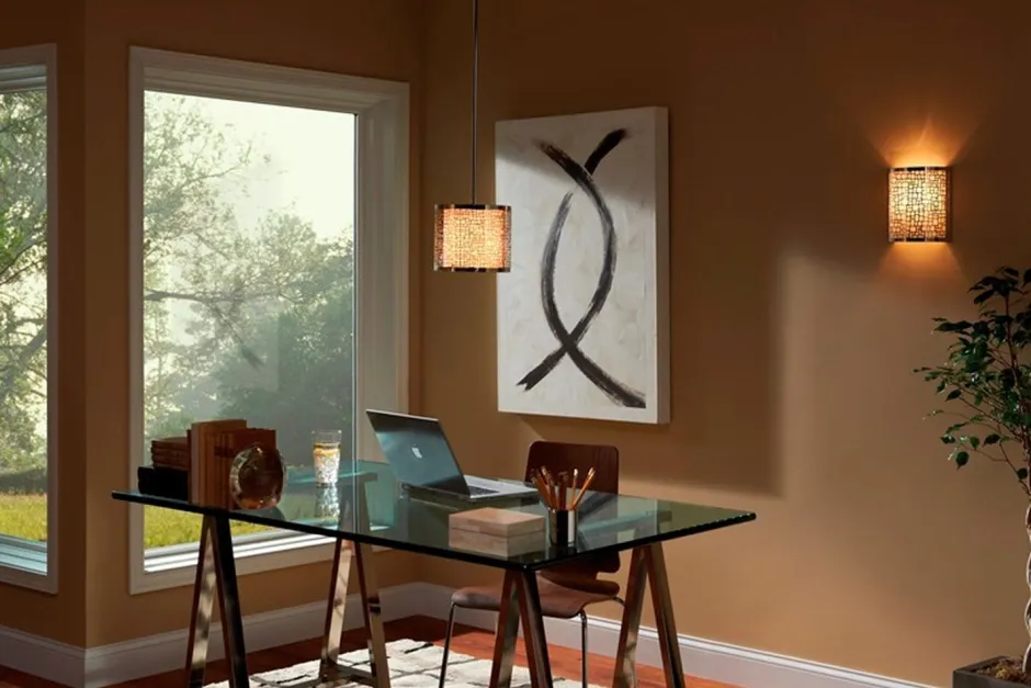 Elstead Design Pendelleuchte VEINE Chrom Ø20cm verstellbar< Hängelampen|Moderne Lampen