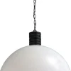 Industrie Lampen|Vintage Lampen*Masterlight Design Pendelleuchte XXL Ø80cm Weiß Silber LARINO