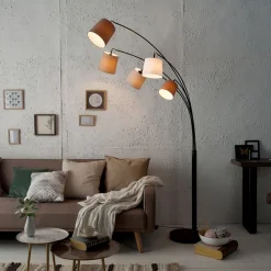 Invicta Interior Design Stehlampe DJERE Modern 200cm Wohnzimmer< Designerlampen|Moderne Lampen