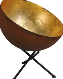 Tischlampen|Schlafzimmer Lampen*Masterlight Design Tischlampe Braun Antik Ø40cm H:44cm LARINO