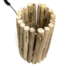 Suna Living Design Tischlampe Treibholz Unikat Handarbeit E27< Moderne Lampen|Holzlampen