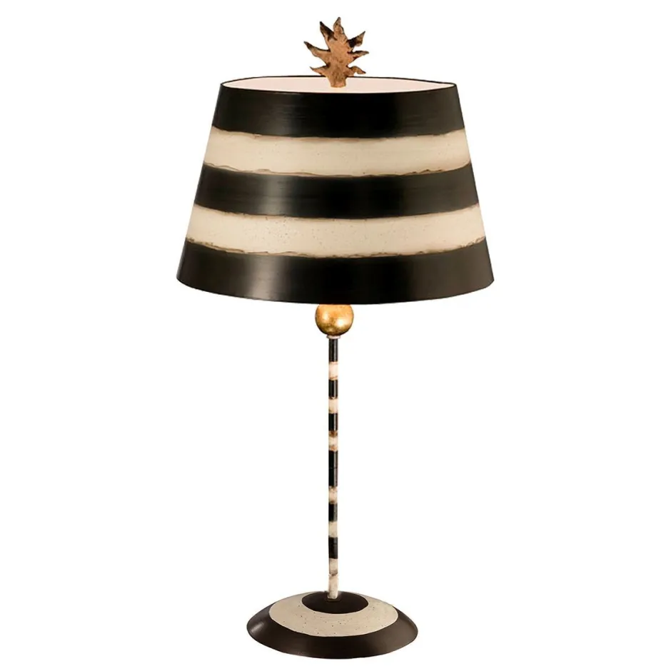 Schlafzimmer Lampen|Stofflampen*Elstead Design Tischleuchte 79 cm gestreift Wohnzimmer