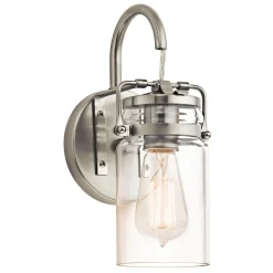 Wandleuchten|Küchenlampen*Elstead Design Wandleuchte Glas Metall Industrial Look