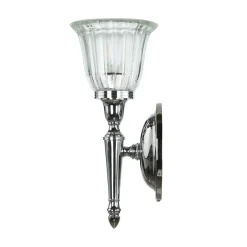 Elstead Designer Badleuchte LED aus Messing Glas IP44 in Chrom< Glaslampen|Metall Lampen