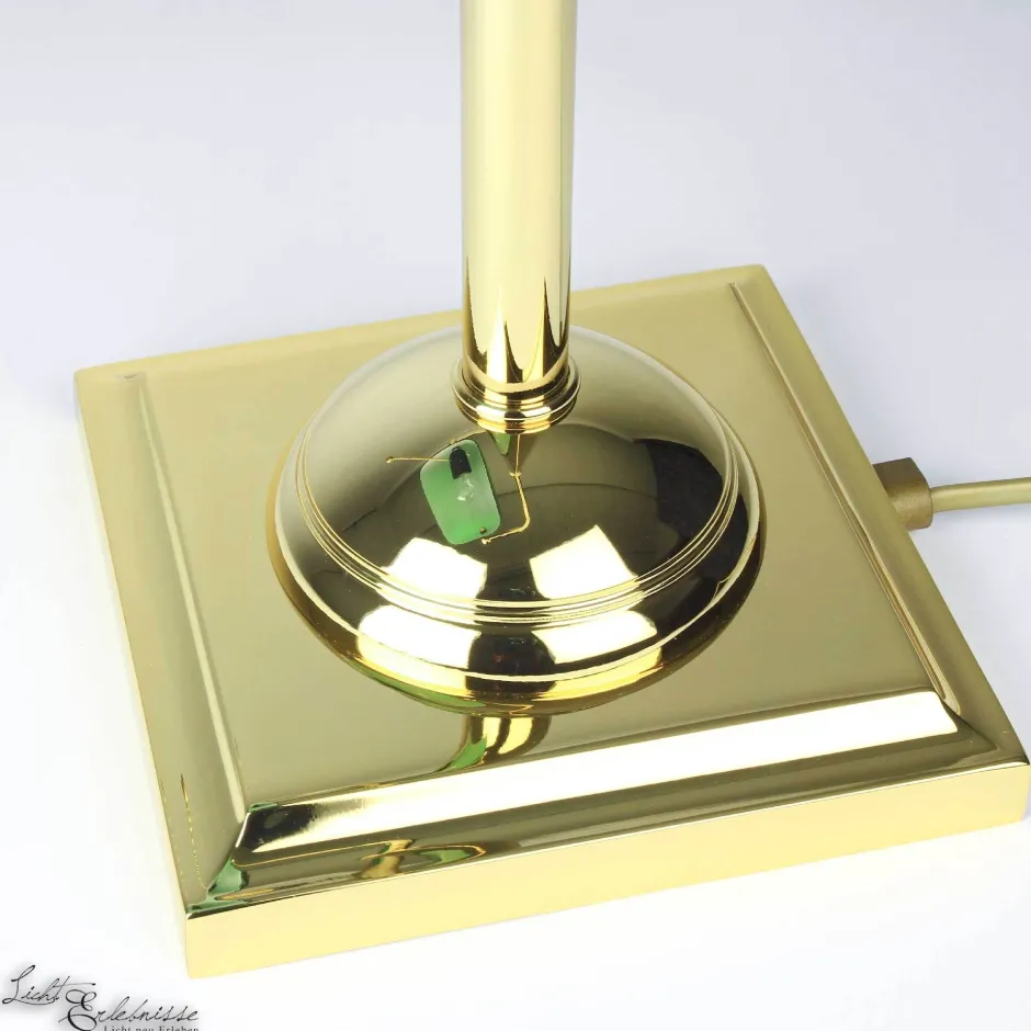 Glaslampen|Metall Lampen*Giovanni Battista Designer Bankerleuchte mit 24K vergoldet