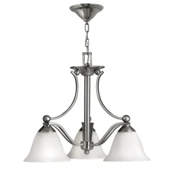 Elstead Designer Esstischlampe VERVE in Nickel Weiß verstellbar< Hängelampen|Esszimmer Lampen