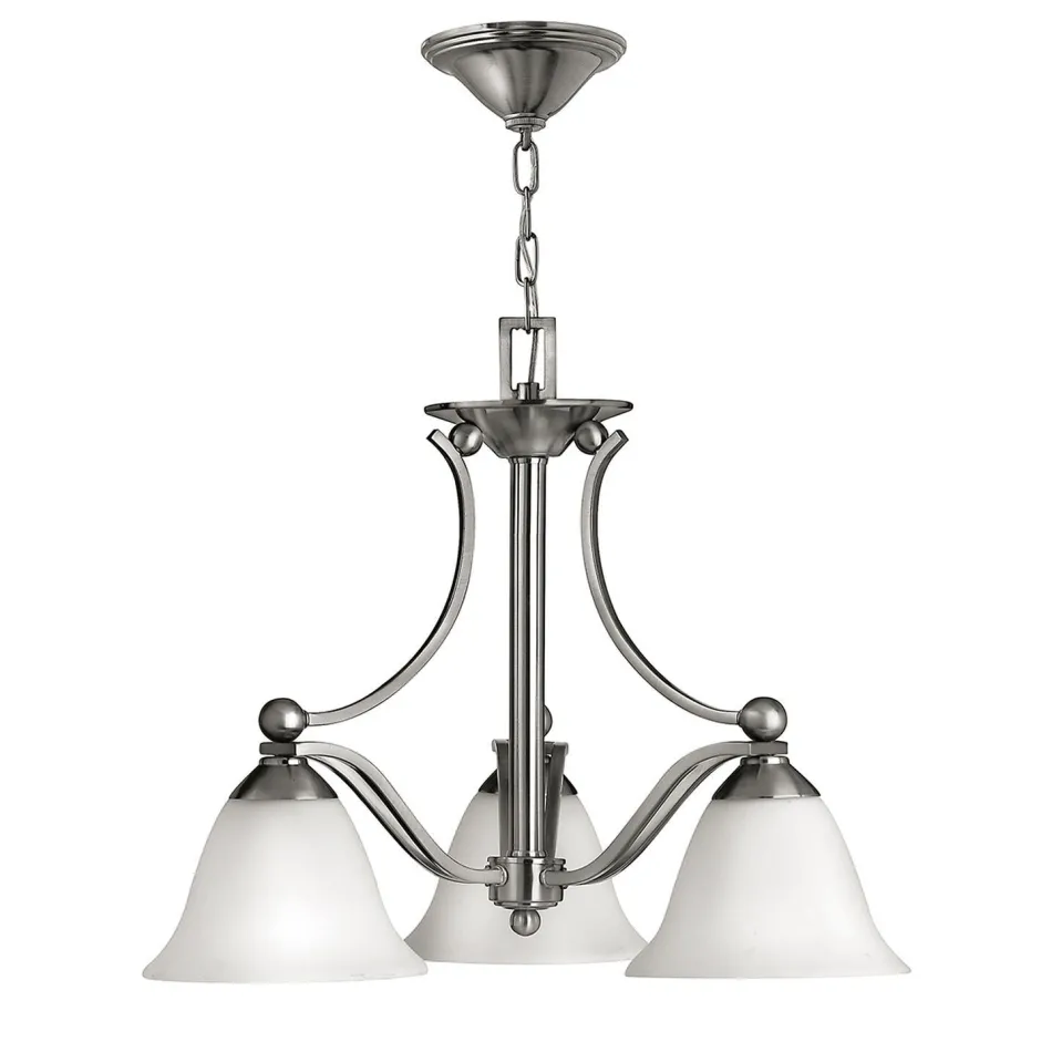 Elstead Designer Esstischlampe VERVE in Nickel Weiß verstellbar< Hängelampen|Esszimmer Lampen