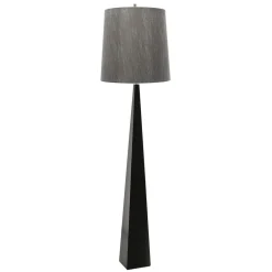 Elstead Designer Standleuchte Dunkelgrau Stoff 181cm Modern< Moderne Lampen|Designerlampen