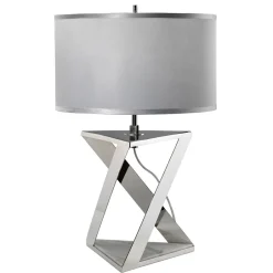 Stofflampen|Designerlampen*Elstead Designer Tischlampe Modern Marmor Fuß 71cm hoch MARBLE