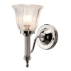 Elstead Designer Wandlampe Badezimmer aus Messing in Nickel< Wandleuchten|Metall Lampen