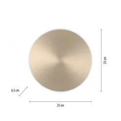 Paul Neuhaus Dimmbare LED Akku Wandlampe Fernbedienung in Messing< Flurlampen|Wohnzimmerlampen