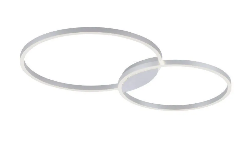 Deckenleuchten|Flurlampen*Paul Neuhaus Dimmbare LED Deckenlampe Ringe in Aluminium L:96 cm