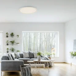 Flurlampen|Bürolampen*Just Light Dimmbare LED Deckenlampe Fernbedienung 2700-5000 K rund