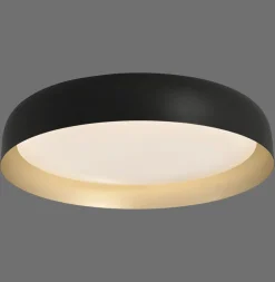 Deckenleuchten|Flurlampen*Just Light Dimmbare LED Deckenlampe Schwarz Gold Ø57 cm 3850 lm