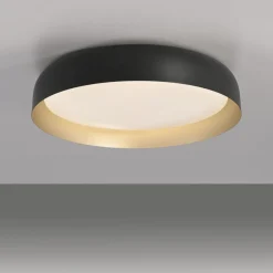 Deckenleuchten|Flurlampen*Just Light Dimmbare LED Deckenlampe Schwarz Gold Ø57 cm 3850 lm