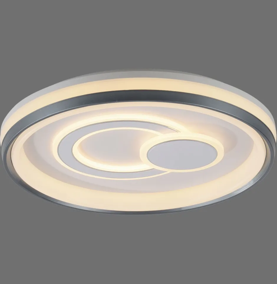 Deckenleuchten|Flurlampen*Just Light Dimmbare LED Deckenlampe Weiß Ø50 cm rund 3000 K 35 W