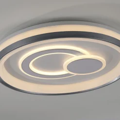 Deckenleuchten|Flurlampen*Just Light Dimmbare LED Deckenlampe Weiß Ø50 cm rund 3000 K 35 W