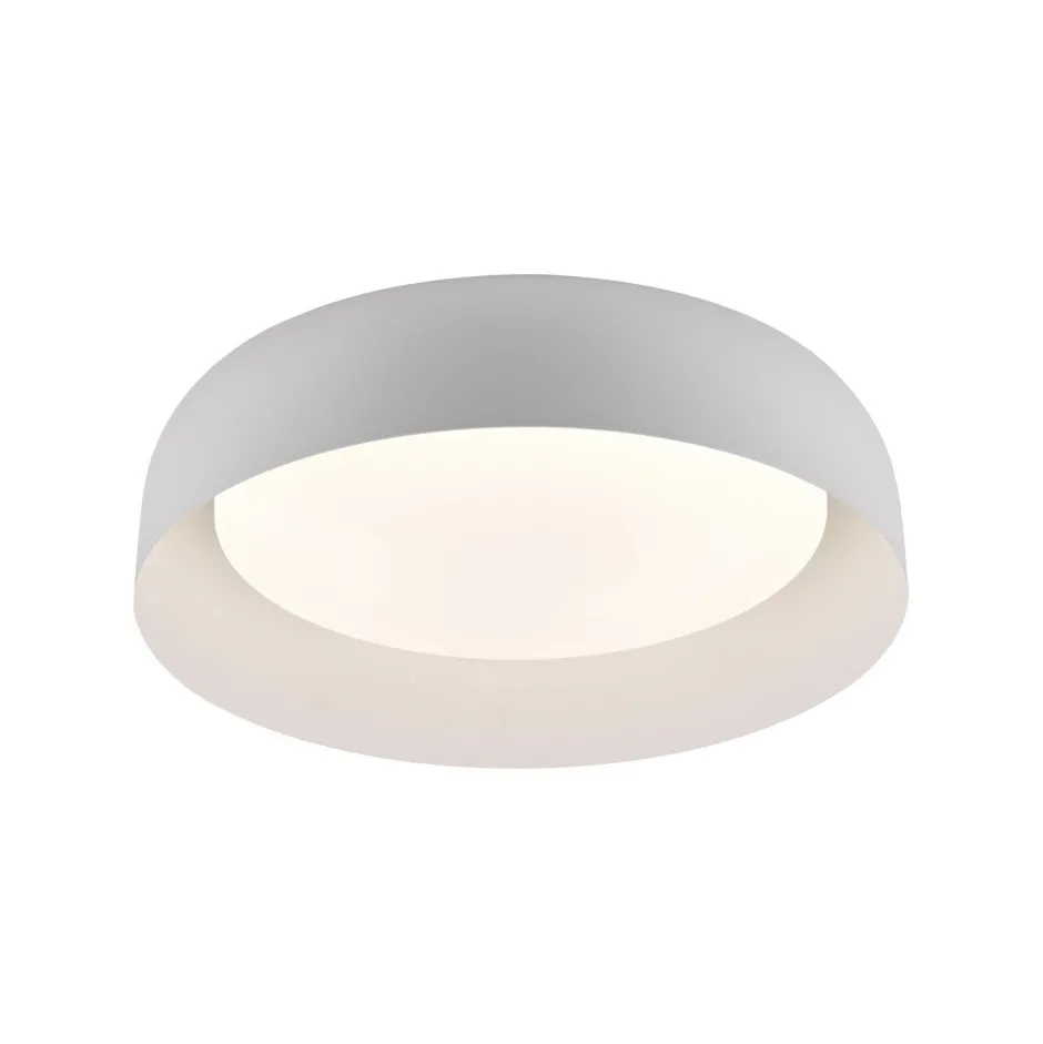 Deckenleuchten|Flurlampen*Just Light Dimmbare LED Deckenlampe Weiß Metall Ø40 cm 2700-5000 K