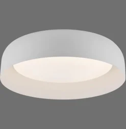 Deckenleuchten|Flurlampen*Just Light Dimmbare LED Deckenlampe Weiß Metall Ø40 cm 2700-5000 K