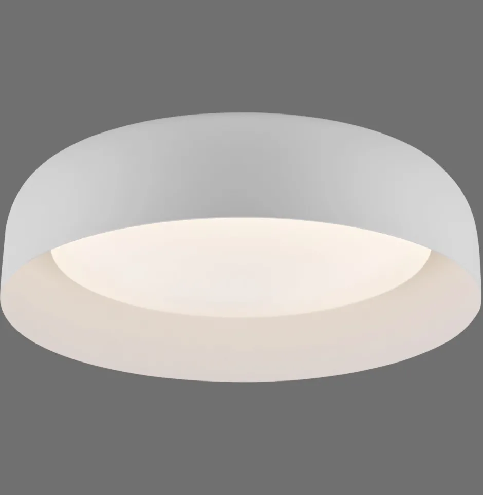 Deckenleuchten|Flurlampen*Just Light Dimmbare LED Deckenlampe Weiß Metall Ø40 cm 2700-5000 K