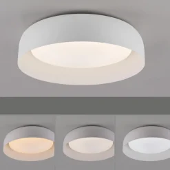 Deckenleuchten|Flurlampen*Just Light Dimmbare LED Deckenlampe Weiß Metall Ø40 cm 2700-5000 K