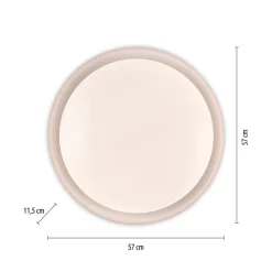Just Light Dimmbare LED Deckenlampe Weiß Ø57 cm 3850 lm Modern< Deckenleuchten|Flurlampen