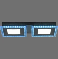 Just Light Dimmbare LED Deckenlampe RBG Farbwechsel Fernbedienung< Flurlampen|Bürolampen