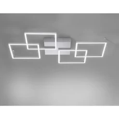 Paul Neuhaus Dimmbare LED Deckenlampe Modern 80 cm 4424 lm in Stahl< Deckenleuchten|Led Lampen