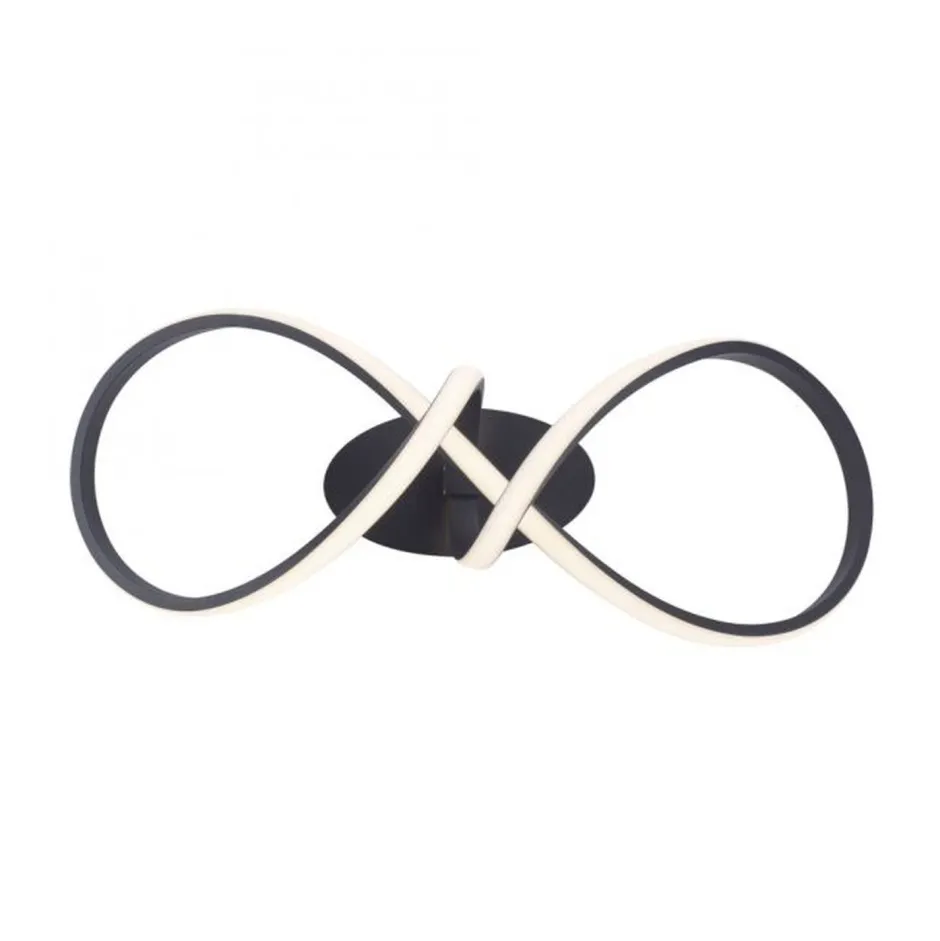 Just Light Dimmbare LED Deckenlampe Metall Schwarz 3000 K warmweiß< Deckenleuchten|Flurlampen