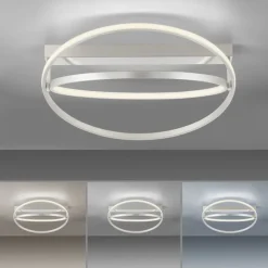 Paul Neuhaus Dimmbare LED Deckenleuchte Metall Ø59 cm Fernbedienung< Deckenleuchten|Flurlampen