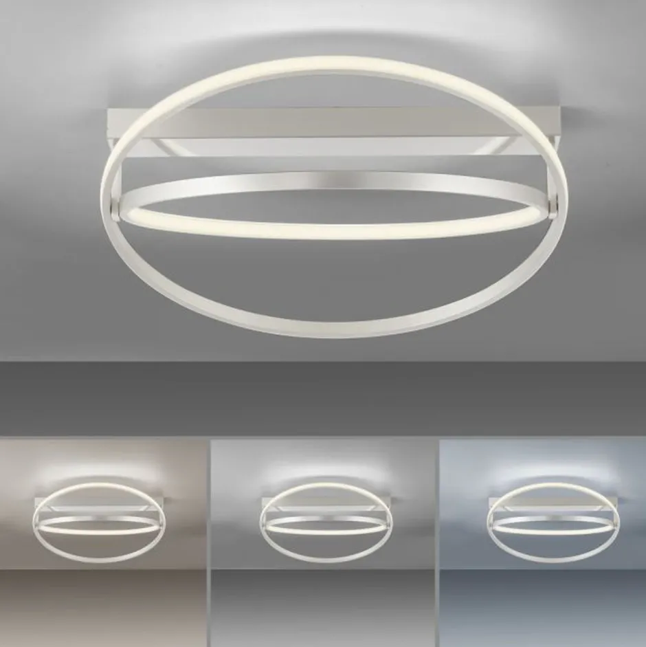 Paul Neuhaus Dimmbare LED Deckenleuchte Metall Ø59 cm Fernbedienung< Deckenleuchten|Flurlampen