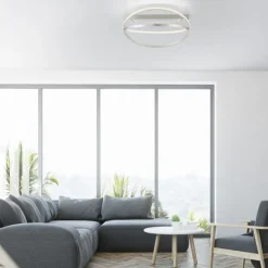 Paul Neuhaus Dimmbare LED Deckenleuchte Metall Ø59 cm Fernbedienung< Deckenleuchten|Flurlampen