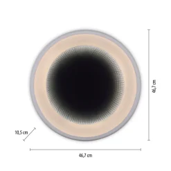 Just Light Dimmbare LED Deckenleuchte Tunneleffekt 2700-5000 lm< Deckenleuchten|Flurlampen